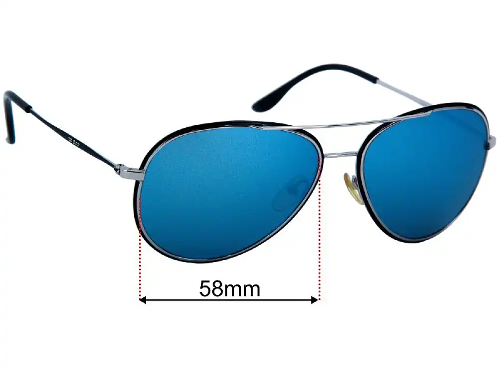 Police S8299 58mm Replacement Lenses by Sunglass Fix™